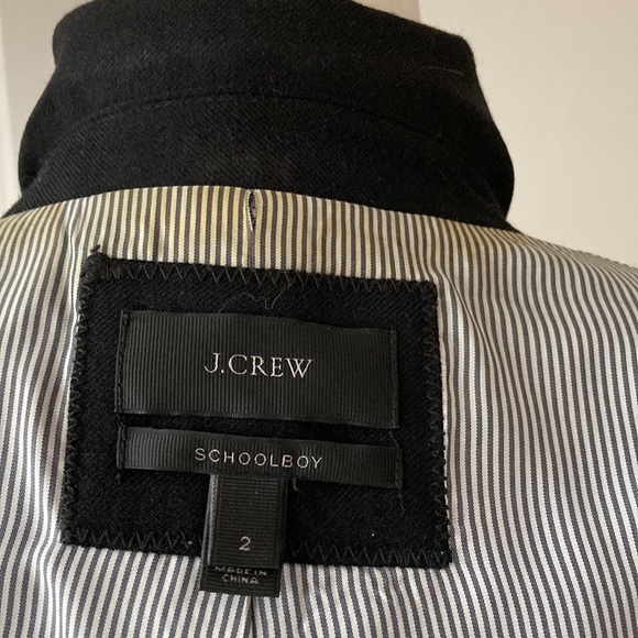 J Crew Schoolboy Black Blazer Size 2 - Picture 8 of 16